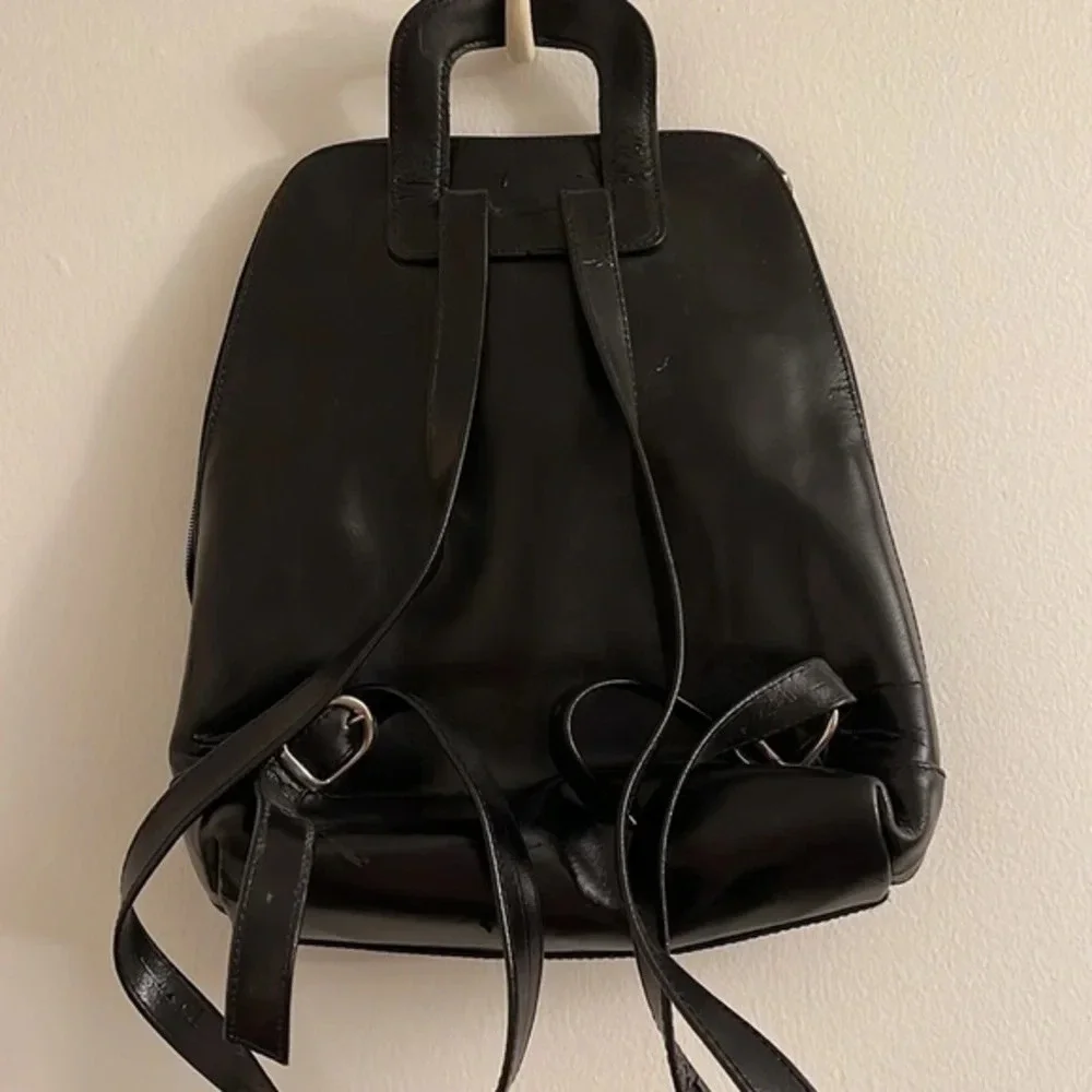 Kesslord Black vintage leather back pack